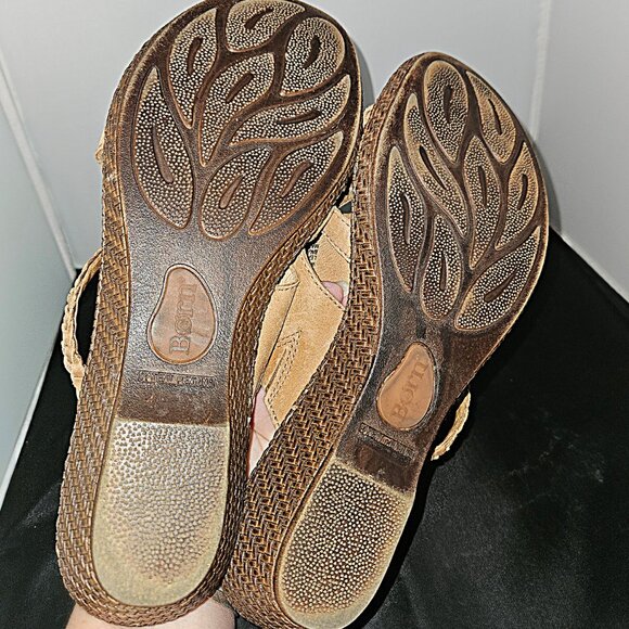 Born Leather Wedge Sandals ~ Ladies size 10 US - Picture 7 of 7